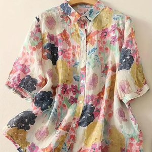 Women’s Casual Floral Print & Half Sleeves